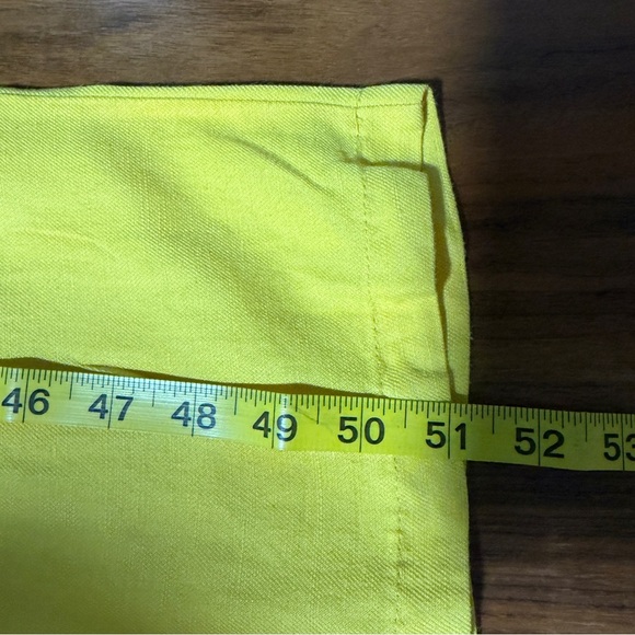 Derek Lam collective yellow strapless wide leg jumpsuit stretchy fabric size 48 - Picture 9 of 10